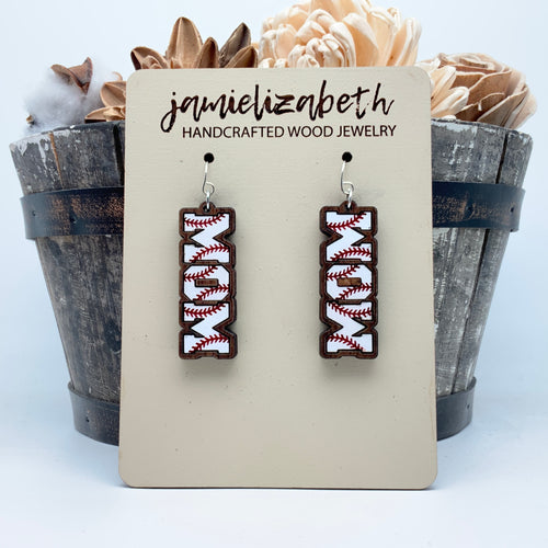 Baseball Mom - Earrings