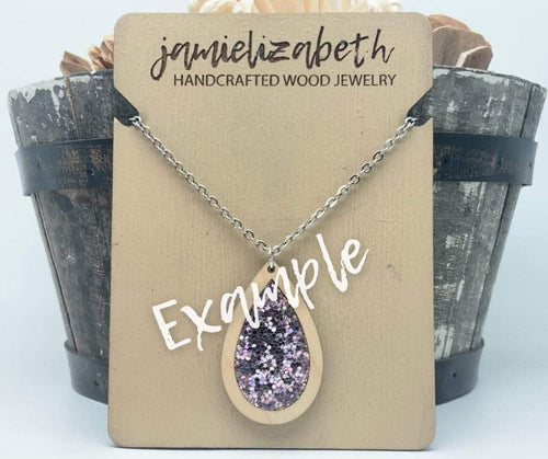 Heart on Fire Acrylic - Earrings or Necklace