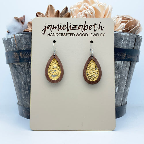 Gold Rush Druzy - Earrings (Vault) TINY PIECE