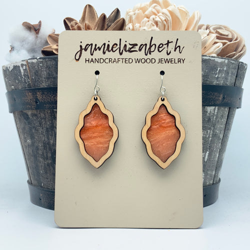 Fall Orange Swirl Acrylic (Vault)
