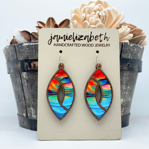 Bright Brushstroke Marquise #3