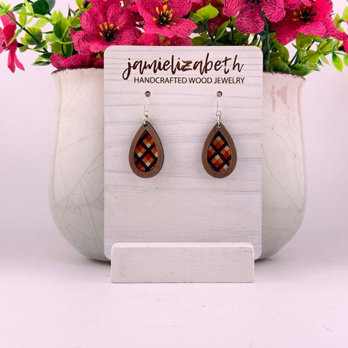 Campfire Plaid Earrings