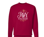 Joy to the World Hanes Unisex Long Sleeve Sweatshirt - Red