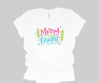 Merry & Bright Short Sleeve Shirt - White