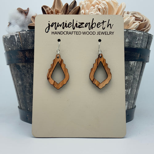 Chandelier Drop in Olivewood - Limited