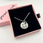 4-H Engraved Necklace with Green Accent