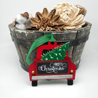 Christmas Trucks! Jamielizabeth Christmas Ornament (Can be Personalized on the Front)