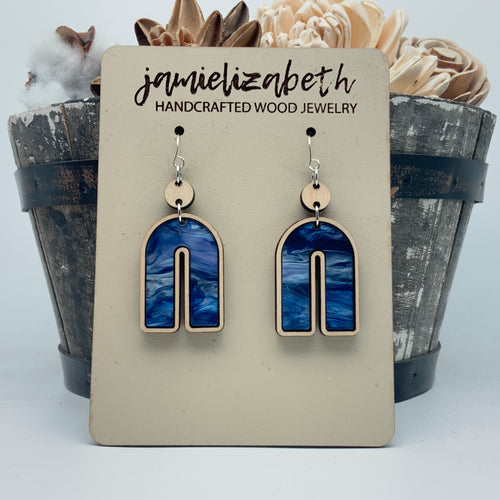 Spooky Night Sky Acrylic Earrings or Necklace