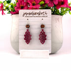 Harvest Petals Red Earrings