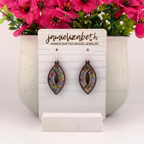 Spring Splash Acrylic Marquise