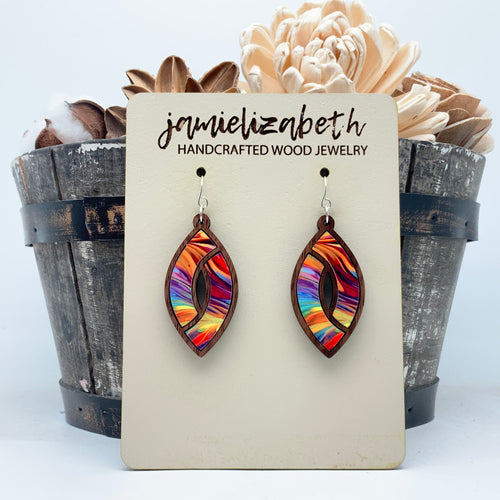 Bright Brushstroke Marquise #6