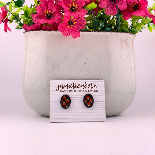 Campfire Plaid Earrings