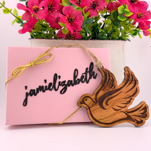 Olivewood Christmas Dove- Jamielizabeth Christmas Ornament