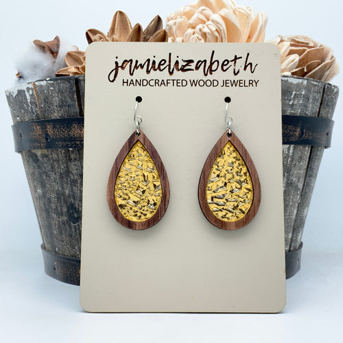 Gold Rush Druzy - Earrings (Vault) TINY PIECE