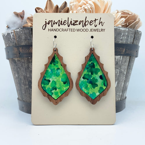 Shamrock Acrylic - Earrings