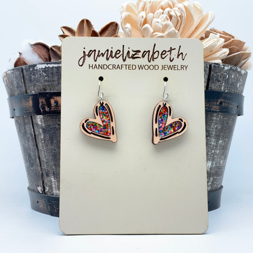 Color Bloom Mended Heart - Earrings *GCCAC Fundraiser Set