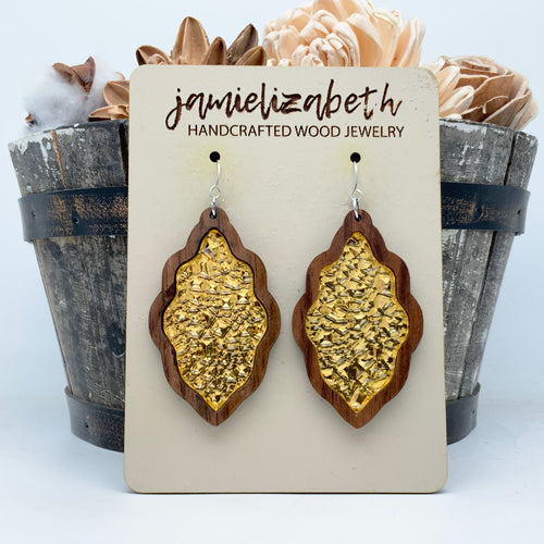 Gold Rush Druzy - Earrings (Vault) TINY PIECE
