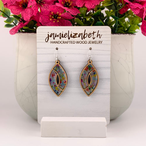 Spring Splash Acrylic Marquise