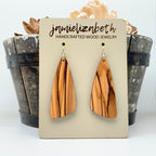 Olivewood Boomerangs - Earrings (Olivewood from Bethlehem) (Vault)