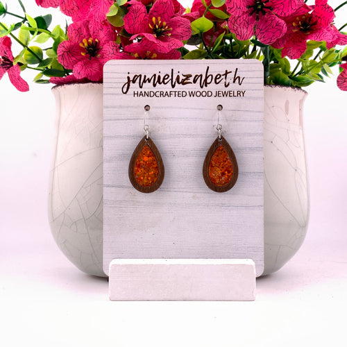 Glowing Orange - Earrings