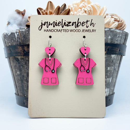 Pink Scrubs - Earrings