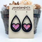 Pop of Pink Heart Hoop (Vault)