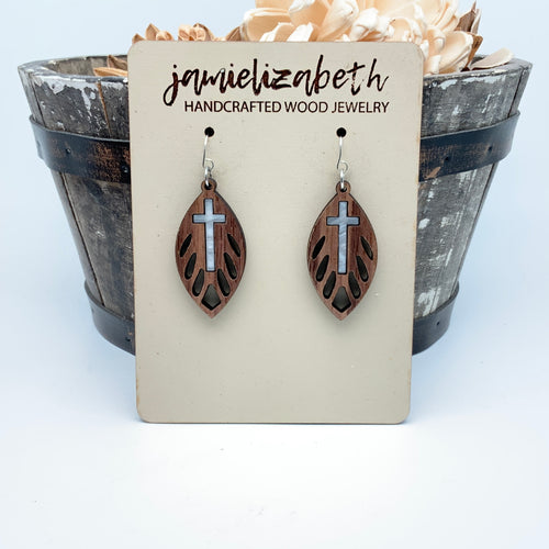 Pure White Cross Masterpiece - Earrings