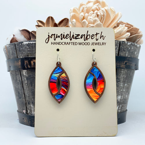 Bright Brushstroke Marquise #8