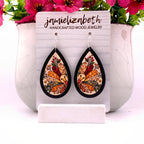Gobble and Grace Turkey Teardrop Earrings
