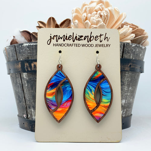 Bright Brushstroke Marquise #4