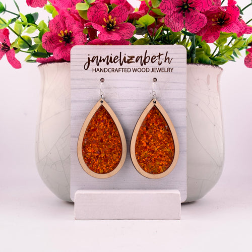 Glowing Orange - Earrings