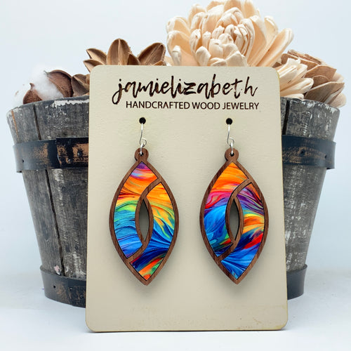 Bright Brushstroke Marquise #1