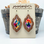 Into The Woods Acrylic Scallops - Earrings