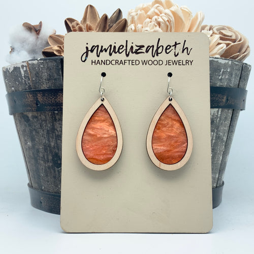 Fall Orange Swirl Acrylic (Vault)