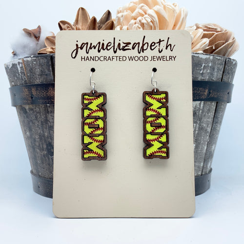 Softball Mom - Earrings