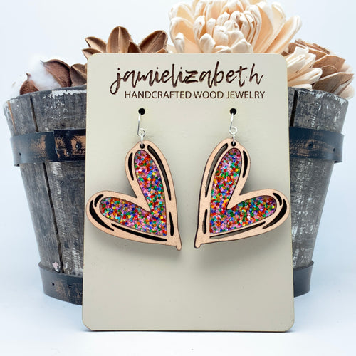 Color Bloom Mended Heart - Earrings *GCCAC Fundraiser Set