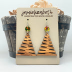 Olivewood Zig Zag Christmas Tree - Earrings or Necklace (Vault)