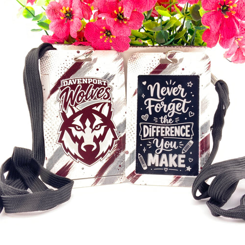 School Spirit Elevated - Davenport Wolves Lanyard