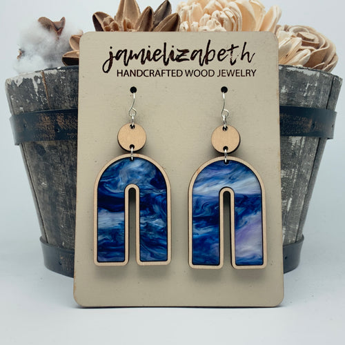 Spooky Night Sky Acrylic Earrings or Necklace