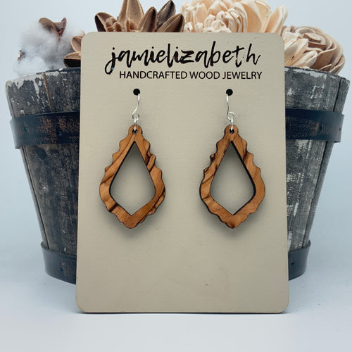 Chandelier Drop in Olivewood - Limited