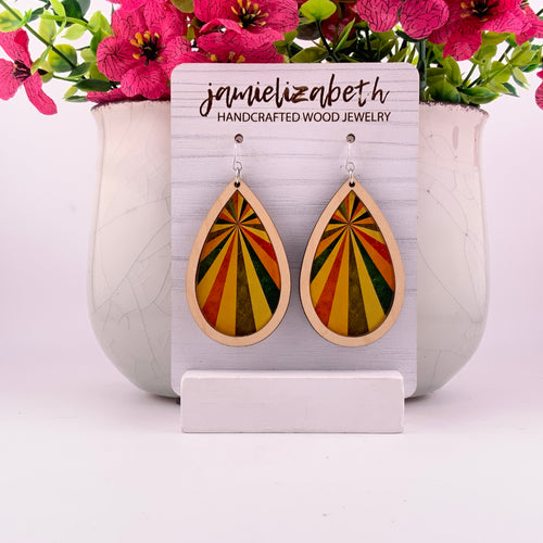 Ray of Sunshine Teardrop Earrings | ’70s Throwback