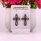 Divine Cross with Silver Striped Acrylic