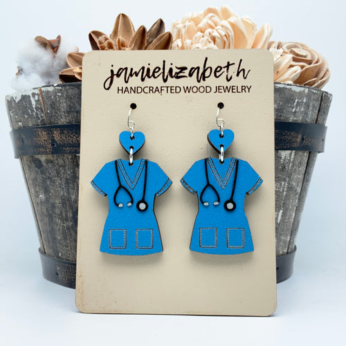 Blue Scrubs - Earrings