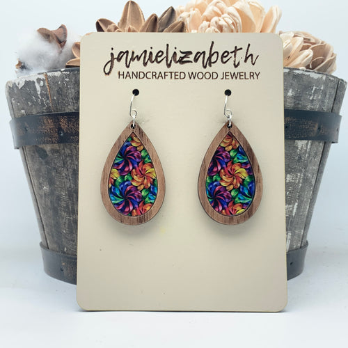 Twist & Twirl Pinwheel Earrings - Guadalupe County Children's Advocacy Center Fundraiser