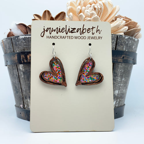 Color Bloom Mended Heart - Earrings *GCCAC Fundraiser Set