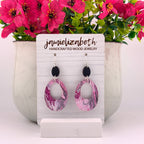 Pink & White Swirl Olive Drops