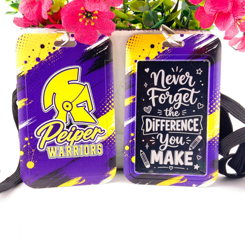 School Spirit Elevated - Pieper Warriors Lanyard