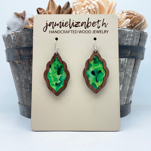Shamrock Acrylic - Earrings