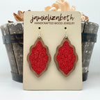 Red Shattered Glass Scallops *Vault