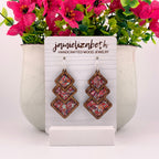 Fall Swirl Diamond Drops and Teardrops